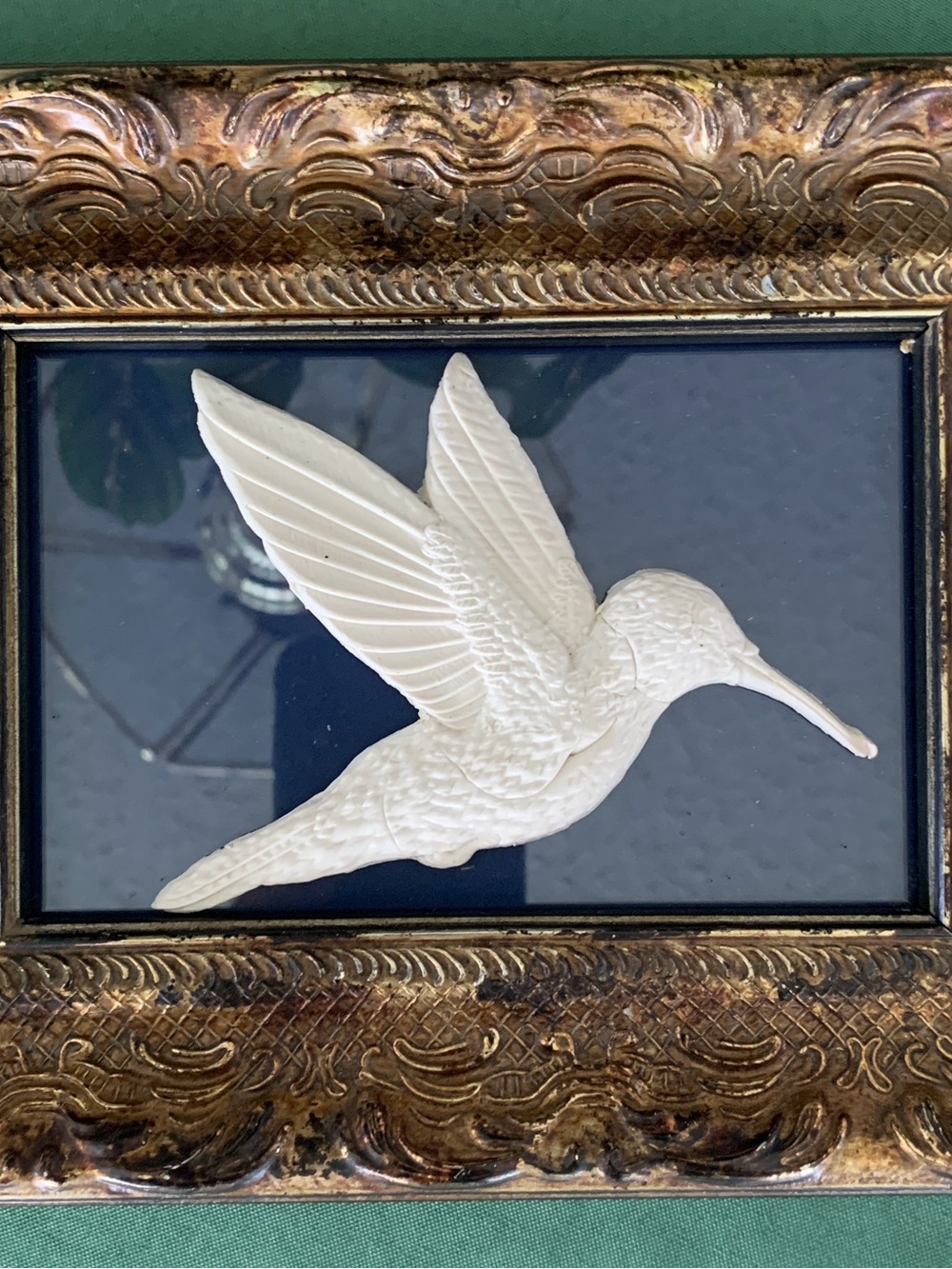 Paintable/Stainable 3 D Baked Clay Hummingbird. 4.50” X 3.50 Craft Projects